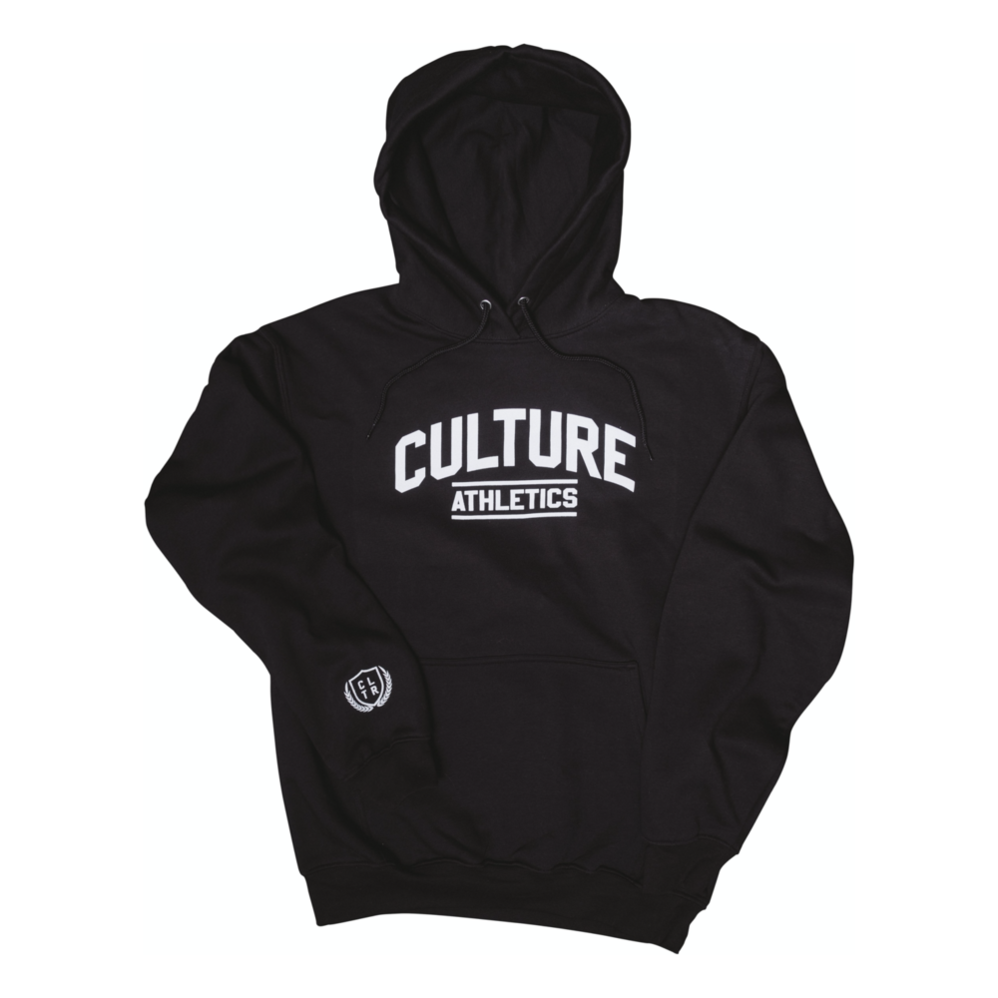 Unisex Culture Athletics Hoodie - Black/White-Culture Athletics