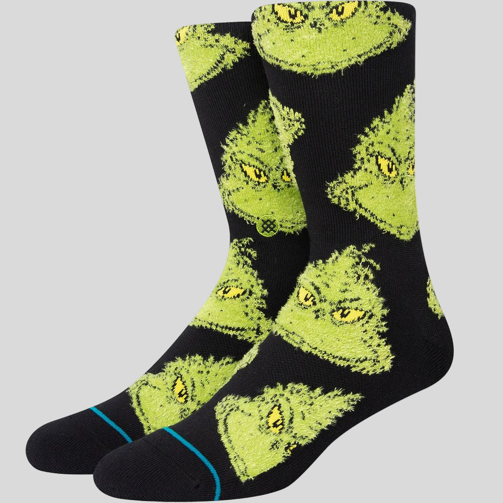 Stance - The Grinch Mean One Crew Socks - Black - Culture Athletics
