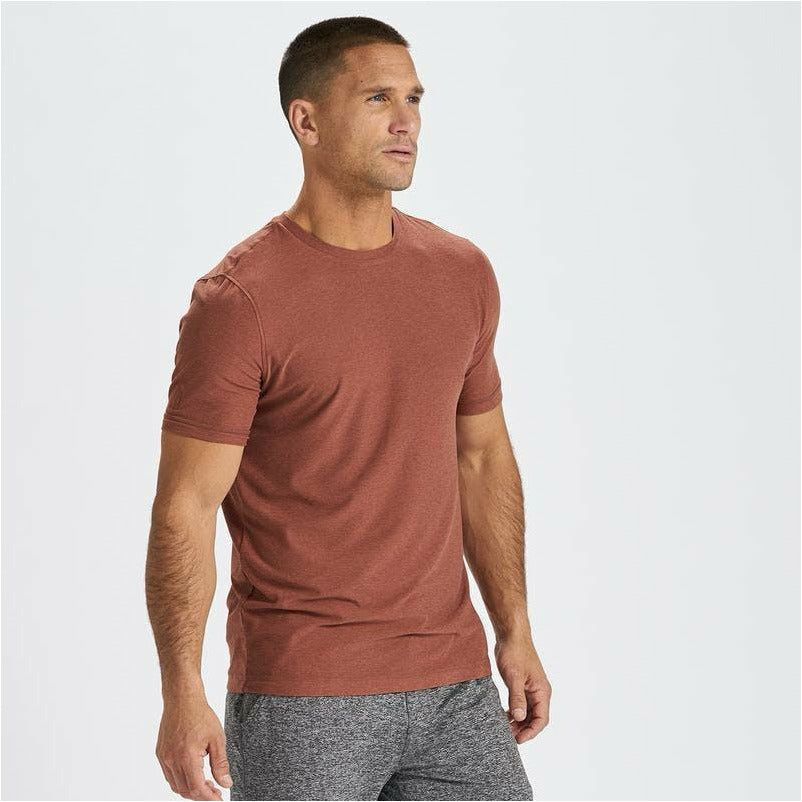 Mens Strato Tech Tee - Copper Heather-Culture Athletics