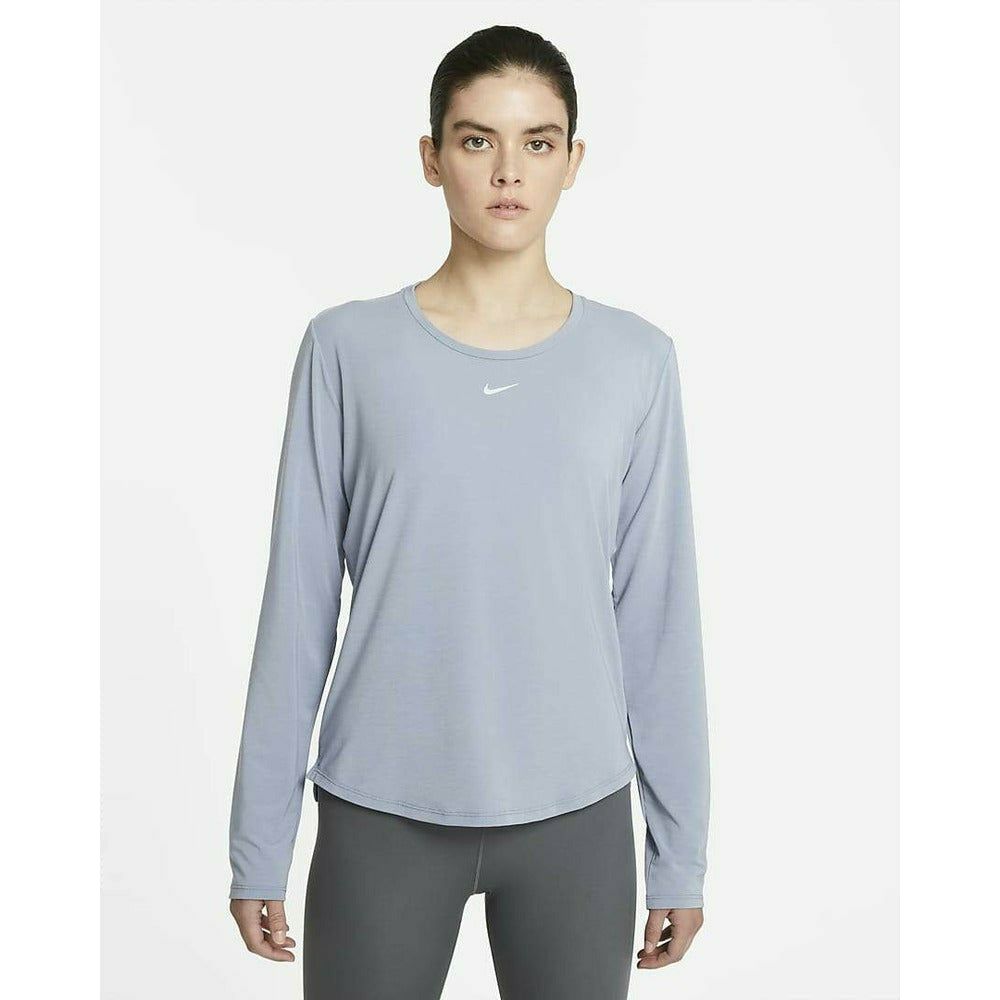 Womens Dri-FIT One Luxe Standard Fit Long-Sleeve Top - Ashen Slate-Culture Athletics