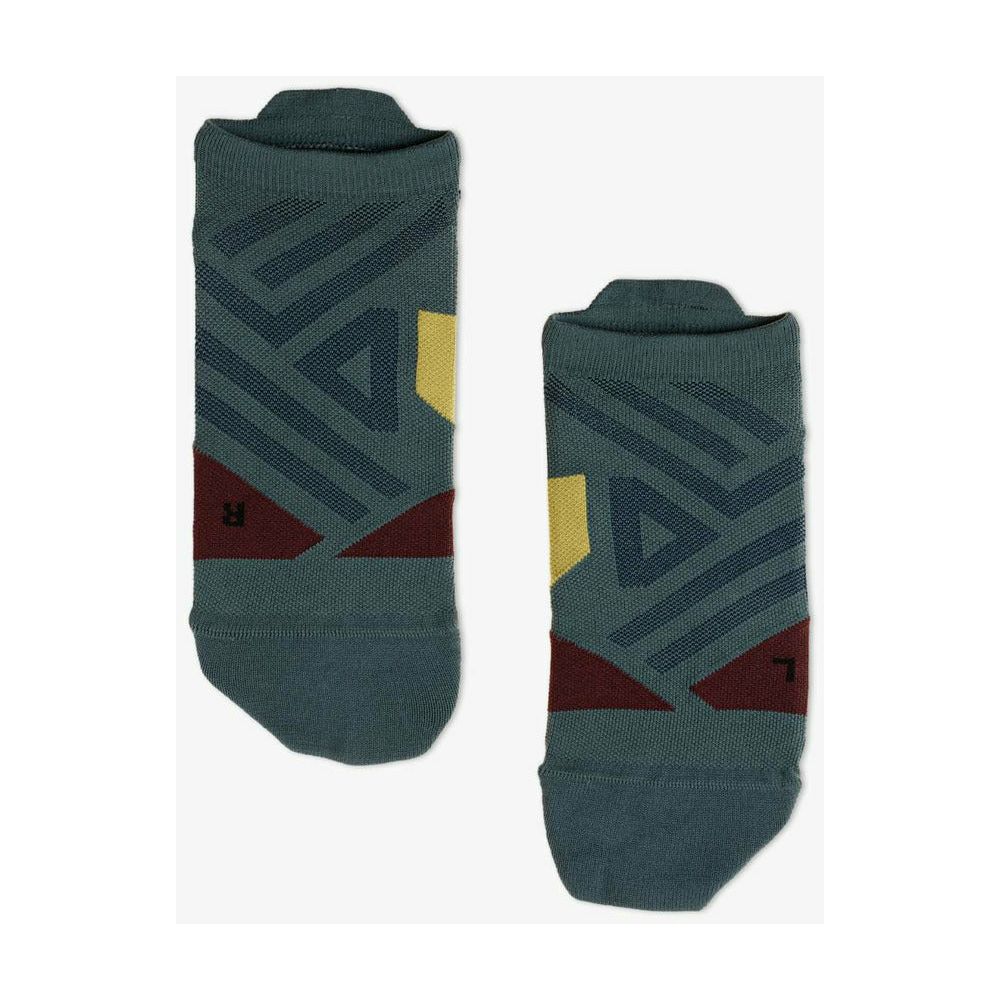 Mens Low Sock - Shadow/Mulberry - Culture Athletics