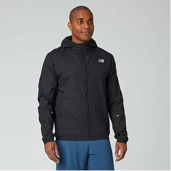 Mens Impact Black Running Jacket - Black-Culture Athletics